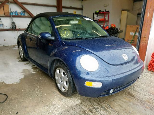 3VWCK21Y83M326781 - 2003 VOLKSWAGEN NEW BEETLE ლურჯი ფოტო 1