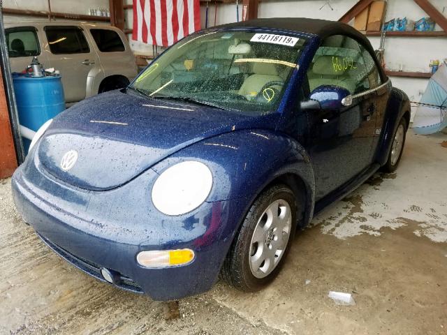 3VWCK21Y83M326781 - 2003 VOLKSWAGEN NEW BEETLE ლურჯი ფოტო 2