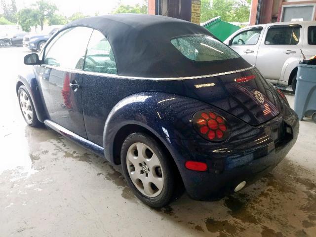 3VWCK21Y83M326781 - 2003 VOLKSWAGEN NEW BEETLE ლურჯი ფოტო 3
