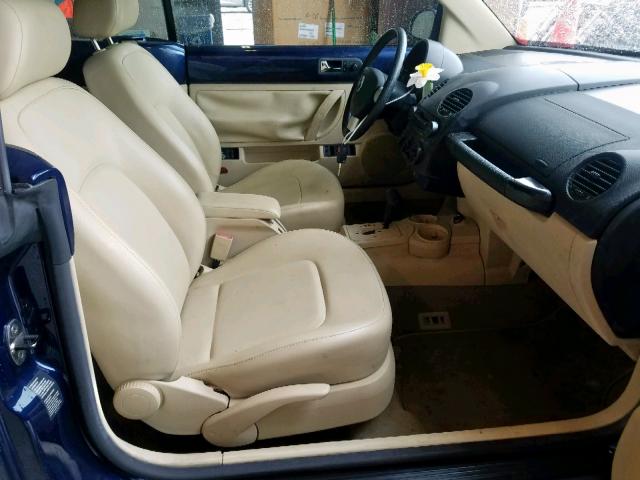3VWCK21Y83M326781 - 2003 VOLKSWAGEN NEW BEETLE ლურჯი ფოტო 5