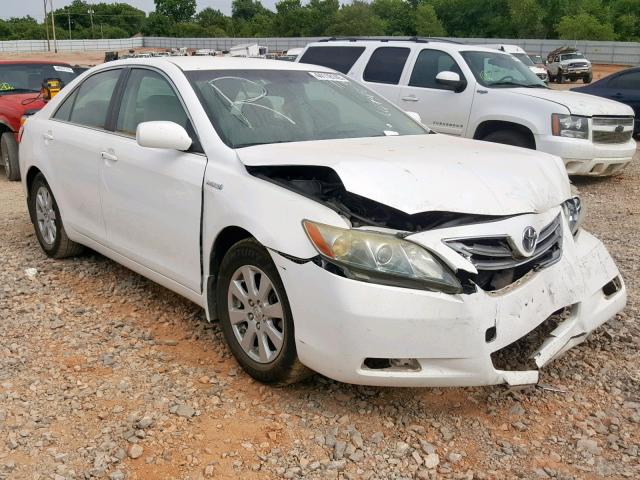 JTNBB46K683047168 - 2008 TOYOTA CAMRY HYBR WHITE photo 1