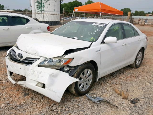 JTNBB46K683047168 - 2008 TOYOTA CAMRY HYBR WHITE photo 2