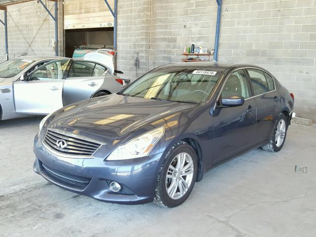 JN1CV6AP3BM510547 - 2011 INFINITI G37 BASE BLUE photo 2