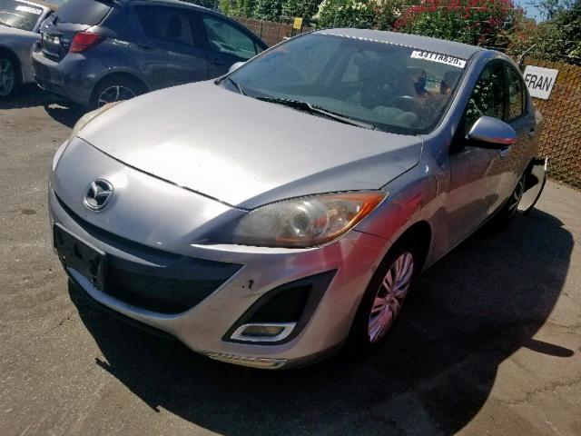 JM1BL1UG0B1404409 - 2011 MAZDA 3 I SILVER photo 2