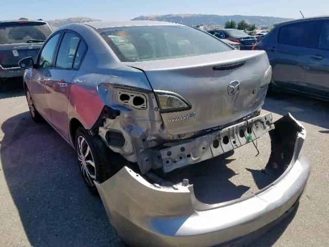 JM1BL1UG0B1404409 - 2011 MAZDA 3 I SILVER photo 3