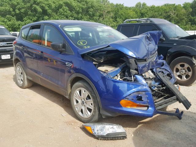 1FMCU0F75FUA07822 - 2015 FORD ESCAPE S BLUE photo 1