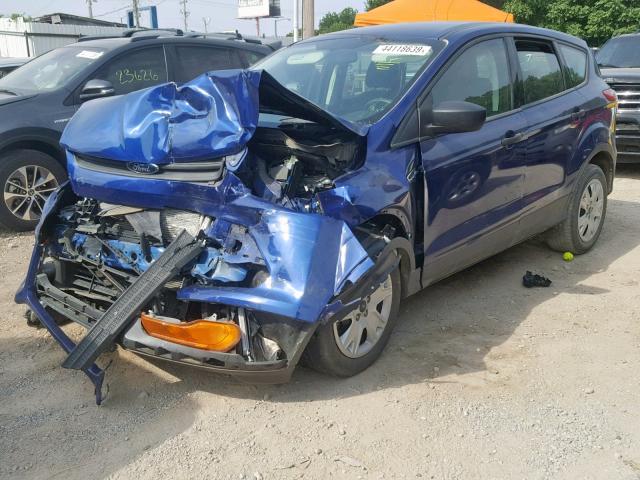 1FMCU0F75FUA07822 - 2015 FORD ESCAPE S BLUE photo 2