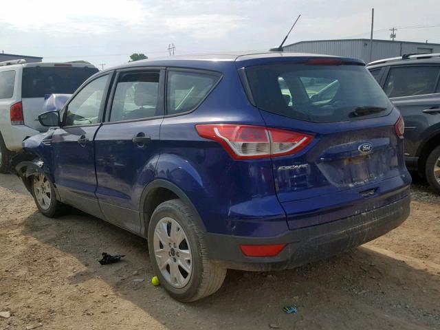 1FMCU0F75FUA07822 - 2015 FORD ESCAPE S BLUE photo 3