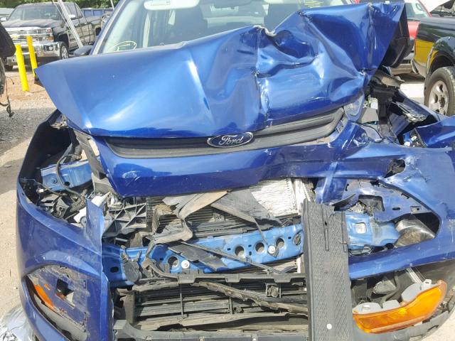 1FMCU0F75FUA07822 - 2015 FORD ESCAPE S BLUE photo 7