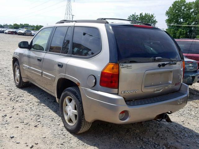 1GKDT13S722320004 - 2002 GMC ENVOY GRAY photo 3