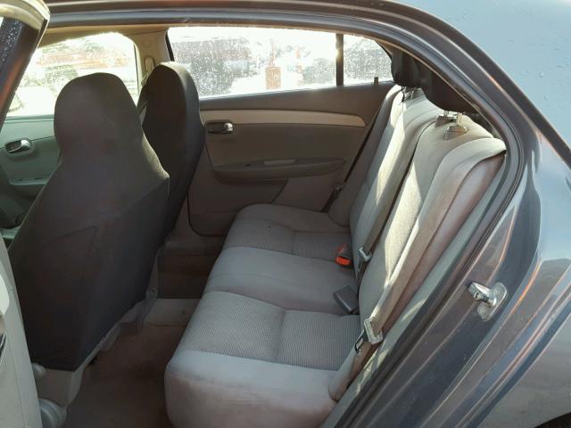 1G1ZH57B894214222 - 2009 CHEVROLET MALIBU 1LT GRAY photo 6