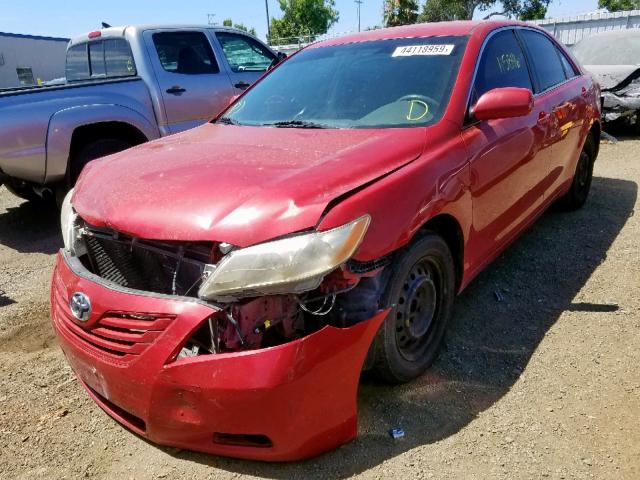 4T1BE46K57U189785 - 2007 TOYOTA CAMRY NEW RED photo 2