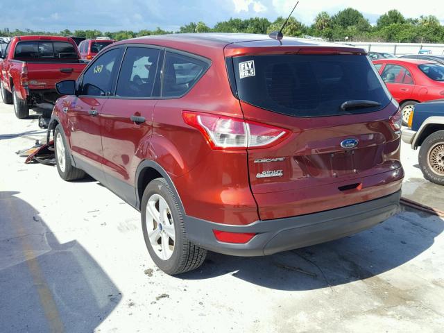 1FMCU0F78GUA97789 - 2016 FORD ESCAPE S RED photo 3