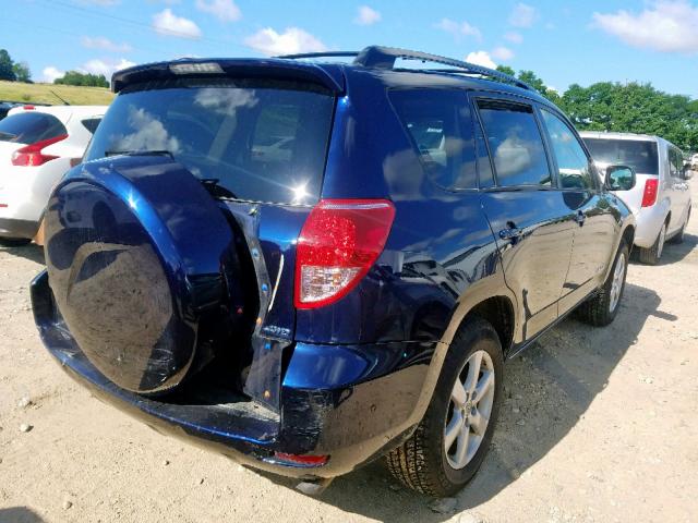 JTMBD31V865010778 - 2006 TOYOTA RAV4 LIMIT BLUE photo 4