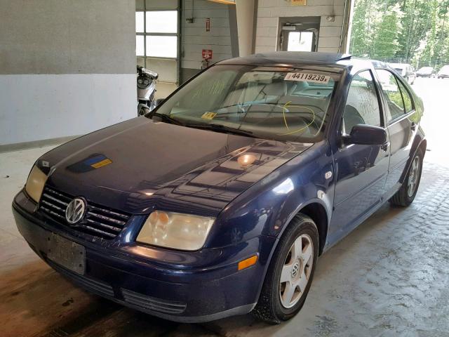 3VWSK69M22M131827 - 2002 VOLKSWAGEN JETTA GLS BLUE photo 2