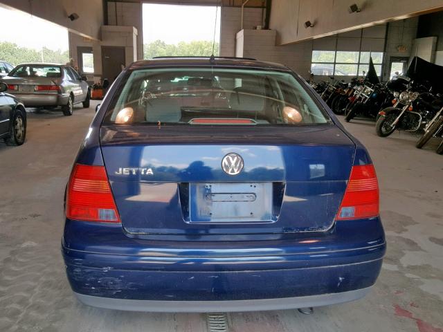 3VWSK69M22M131827 - 2002 VOLKSWAGEN JETTA GLS BLUE photo 9