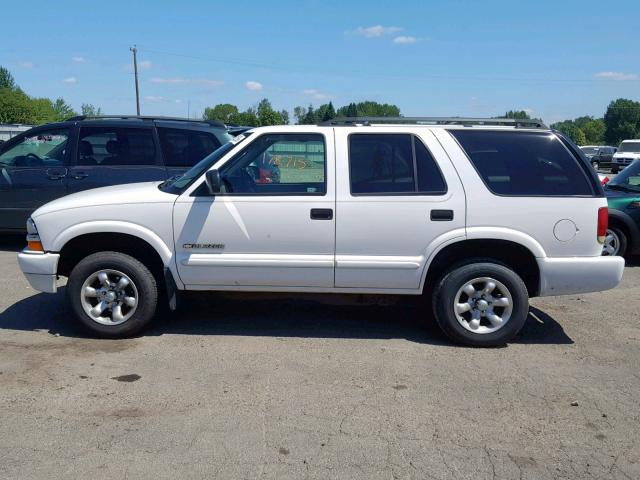 1GNDT13X74K132925 - 2004 CHEVROLET BLAZER WHITE photo 10