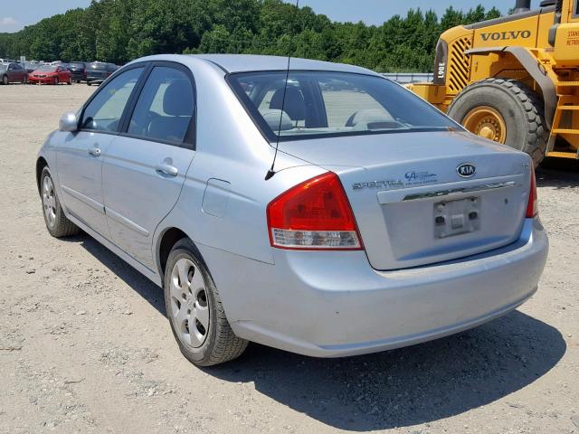 KNAFE121875419845 - 2007 KIA SPECTRA EX SILVER photo 3