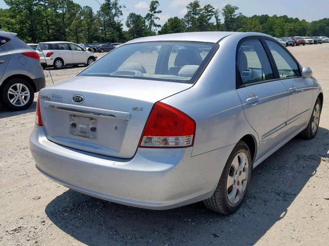 KNAFE121875419845 - 2007 KIA SPECTRA EX SILVER photo 4