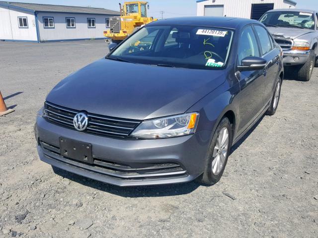 3VW3A7AJ0FM420239 - 2015 VOLKSWAGEN JETTA TDI CHARCOAL photo 2