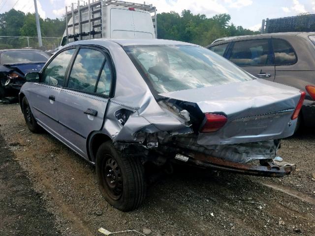 1HGES15291L077578 - 2001 HONDA CIVIC DX SILVER photo 3