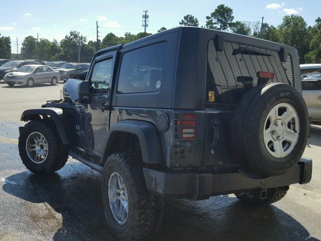 1J4FA24177L142483 - 2007 JEEP WRANGLER X GRAY photo 3