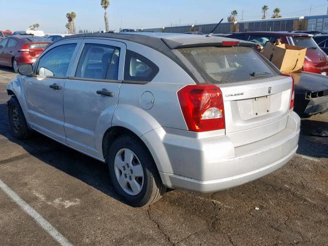 1B3HB28BX7D541088 - 2007 DODGE CALIBER SILVER photo 3