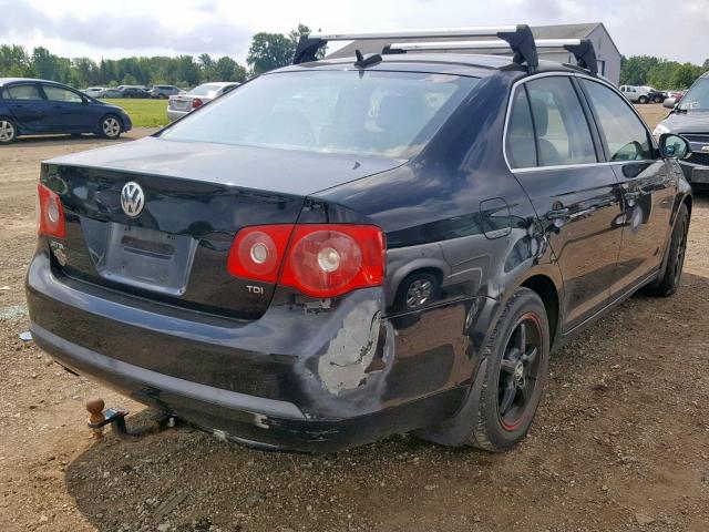 3VWST81K26M668271 - 2006 VOLKSWAGEN JETTA TDI BLACK photo 4