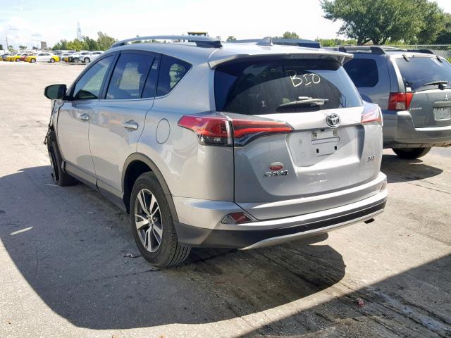 JTMWFREV9JJ169821 - 2018 TOYOTA RAV4 ADVEN SILVER photo 3