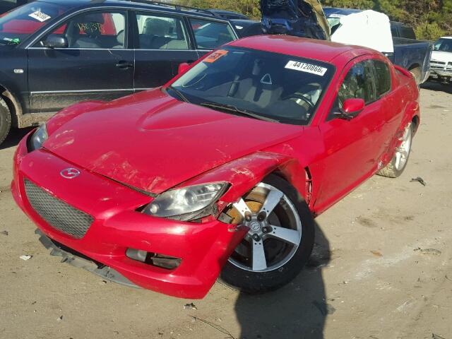 JM1FE173940127529 - 2004 MAZDA RX8 RED photo 2