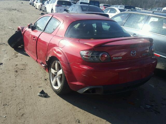 JM1FE173940127529 - 2004 MAZDA RX8 RED photo 3