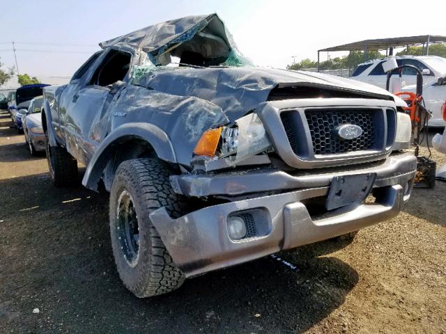 1FTYR14E84PB66557 - 2004 FORD RANGER SUP GRAY photo 1