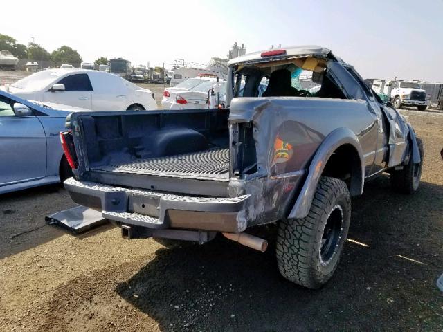 1FTYR14E84PB66557 - 2004 FORD RANGER SUP GRAY photo 4