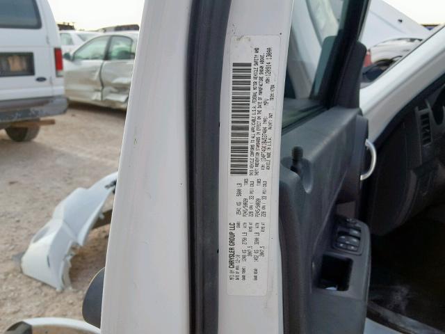 1D4PT4GK1BW537404 - 2011 DODGE NITRO HEAT WHITE photo 10