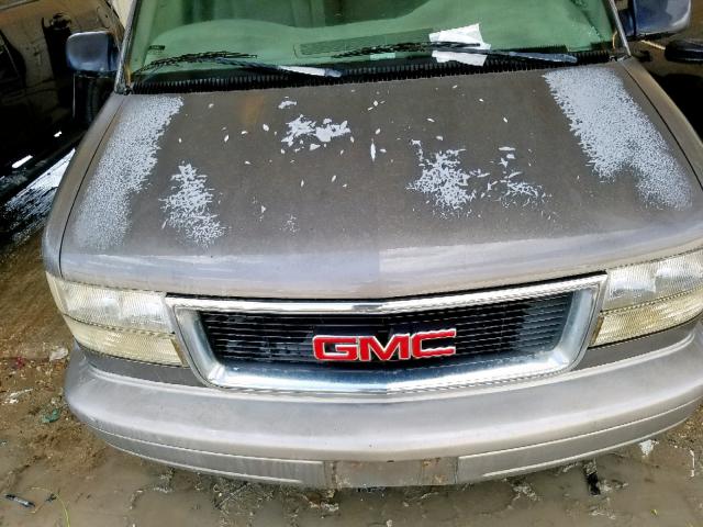 1GKDM19W01B503900 - 2001 GMC SAFARI XT GRAY photo 7