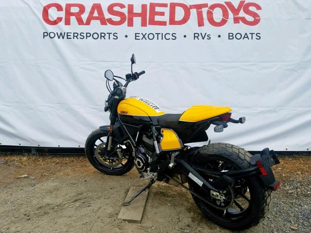 ML0KAFPMXKT015771 - 2019 DUCATI SCRAMBLER YELLOW photo 11