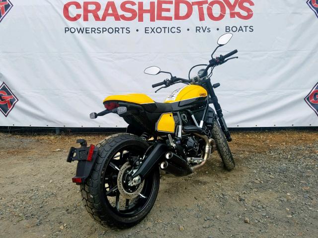 ML0KAFPMXKT015771 - 2019 DUCATI SCRAMBLER YELLOW photo 12