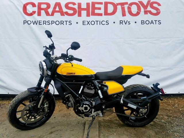 ML0KAFPMXKT015771 - 2019 DUCATI SCRAMBLER YELLOW photo 3