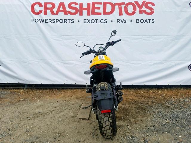 ML0KAFPMXKT015771 - 2019 DUCATI SCRAMBLER YELLOW photo 4