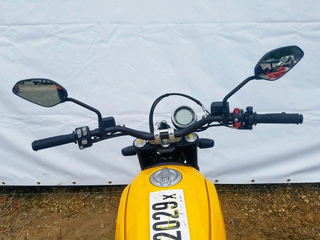 ML0KAFPMXKT015771 - 2019 DUCATI SCRAMBLER YELLOW photo 8