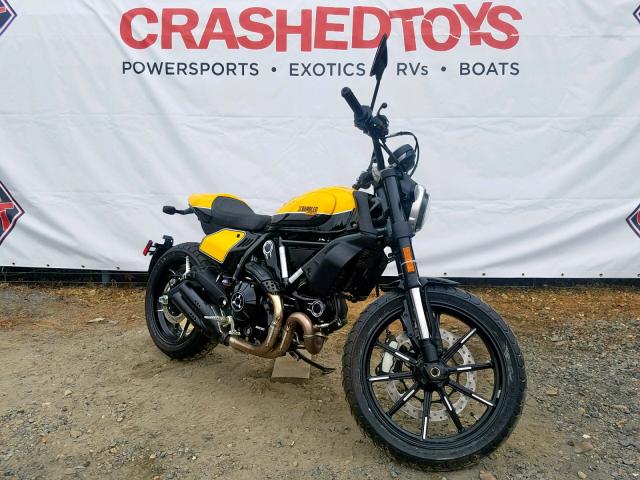 ML0KAFPMXKT015771 - 2019 DUCATI SCRAMBLER YELLOW photo 9