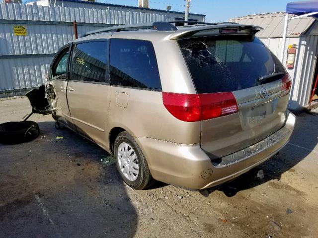 5TDZA23C85S229973 - 2005 TOYOTA SIENNA CE GOLD photo 3