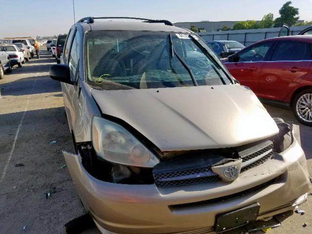 5TDZA23C85S229973 - 2005 TOYOTA SIENNA CE GOLD photo 9