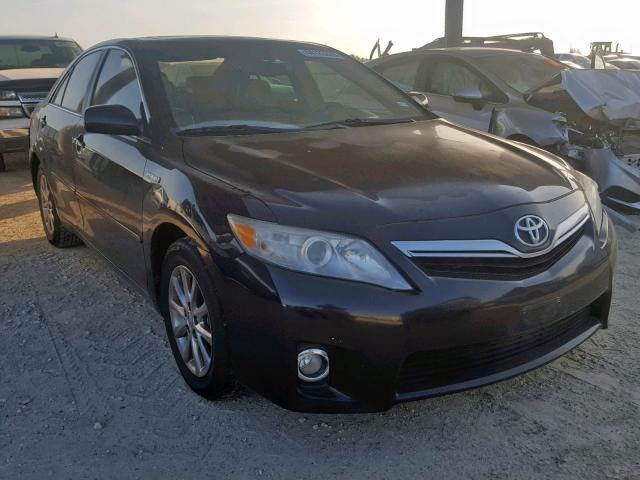 4T1BB3EK6AU124133 - 2010 TOYOTA CAMRY HYBR BLACK photo 1