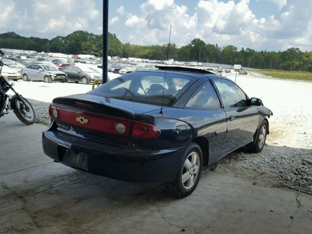 1G1JF12F157123615 - 2005 CHEVROLET CAVALIER L BLACK photo 4