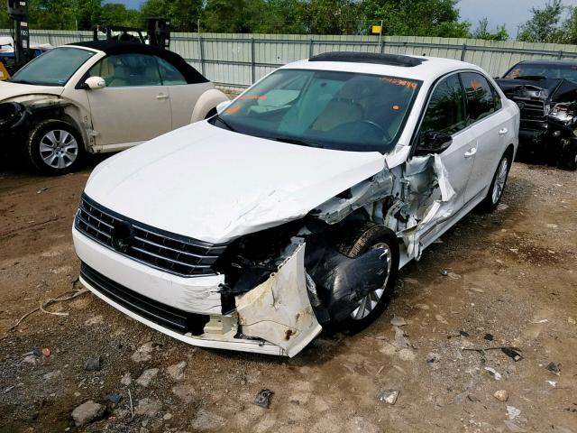 1VWBS7A39GC060871 - 2016 VOLKSWAGEN PASSAT SE WHITE photo 2