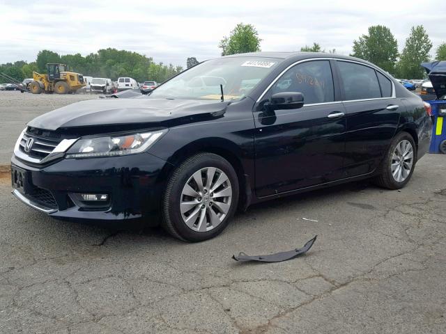 1HGCR2F83EA056156 - 2014 HONDA ACCORD EXL BLACK photo 2