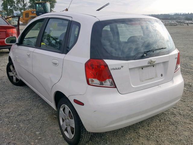 KL1TD666X8B264026 - 2008 CHEVROLET AVEO BASE Ақ фото 3