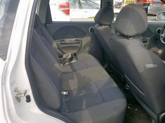 KL1TD666X8B264026 - 2008 CHEVROLET AVEO BASE Ақ фото 6