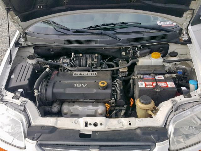 KL1TD666X8B264026 - 2008 CHEVROLET AVEO BASE Ақ фото 7